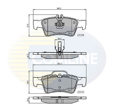 COMLINE - CBP01118-CML - Brake Pad Set, disc brake
