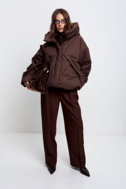 Куртка зимняя на утеплителе Isosoft в цвете шоколад