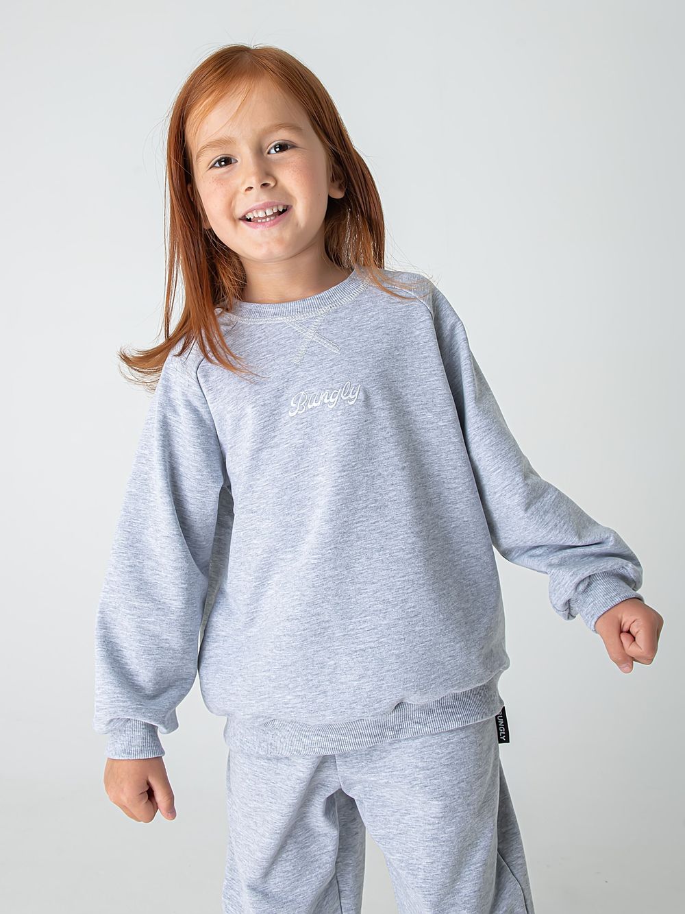 Свитшот облегченный "Серый меланж"