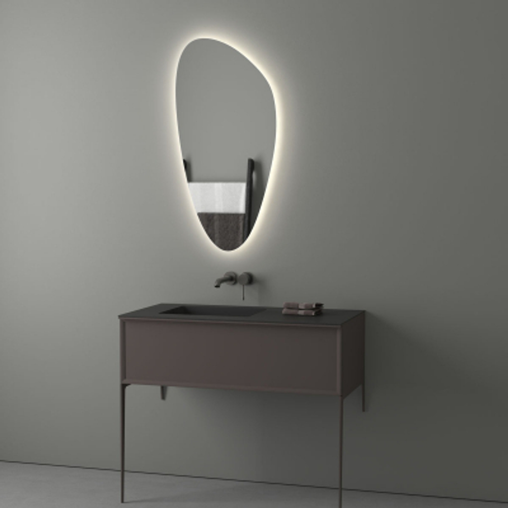 Зеркало Evoform с LED-подсветкой 21,5 W 50х100 см Без выключателя Нейтральный белый свет