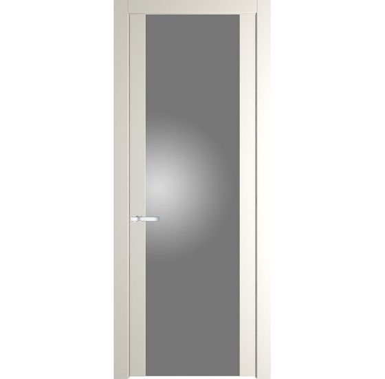 Межкомнатная дверь эмаль Profil Doors 1.7P перламутр белый стекло серебро матлак