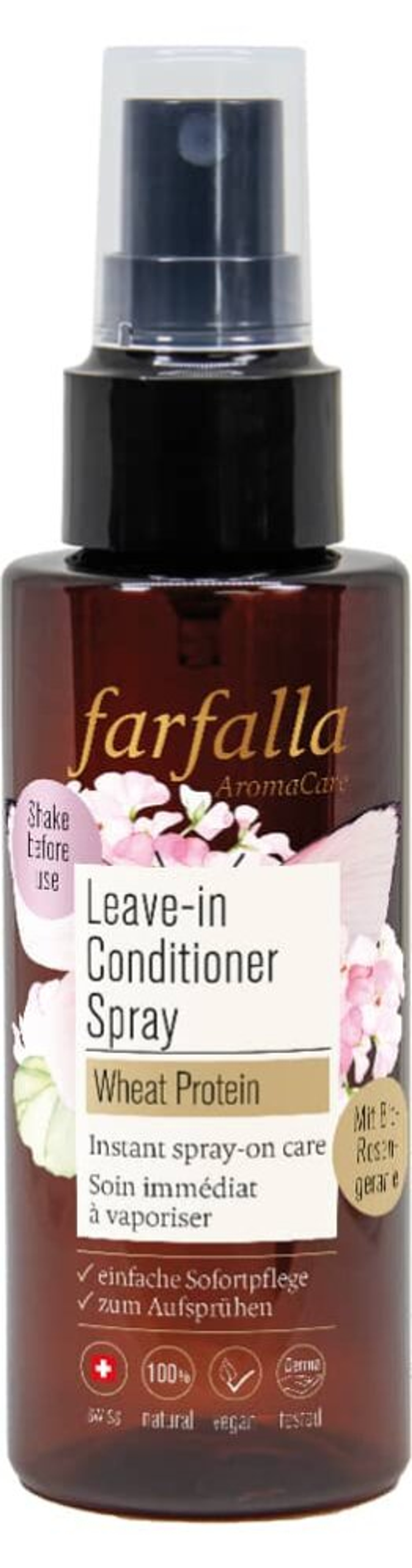 Несмываемый кондиционер-спрей Farfalla с протеином пшеницы, 100 мл