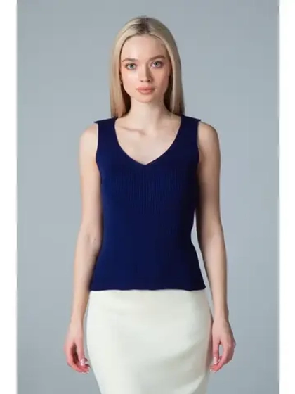 Топ вязаный, майка в рубчик