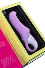 Нереалистичный вибратор Satisfyer Vibes Charming Smile, силикон, фиолетовый, 18,7 см.