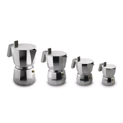 Alessi - Алюминиевая турка кофеварка  Moka на 9 чашек. / артикул   DC06/9 FM  / GTIN 8003299439461