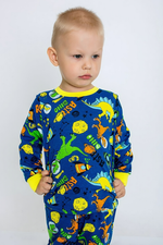 Пижама для мальчиков ПЖ-57/19 "Эльф-19" р.86 синий (Ивашка)