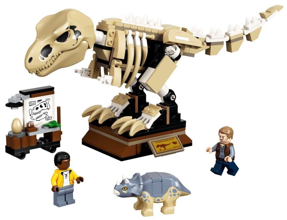 Конструктор LEGO Jurassic World 76940 Скелет тираннозавра на выставке