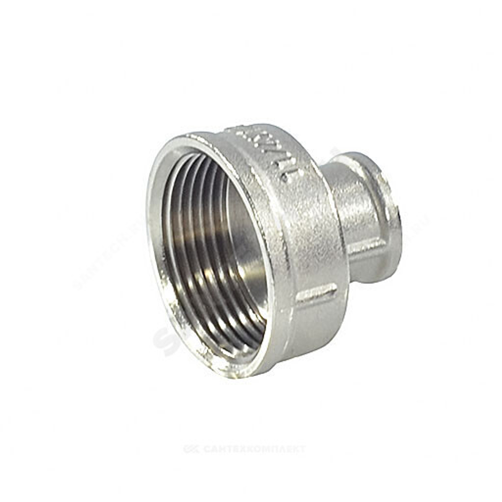 Муфта латунь никель переходная Ду 32х20 (1 1/4"х3/4") ВР/ВР SantechSystems