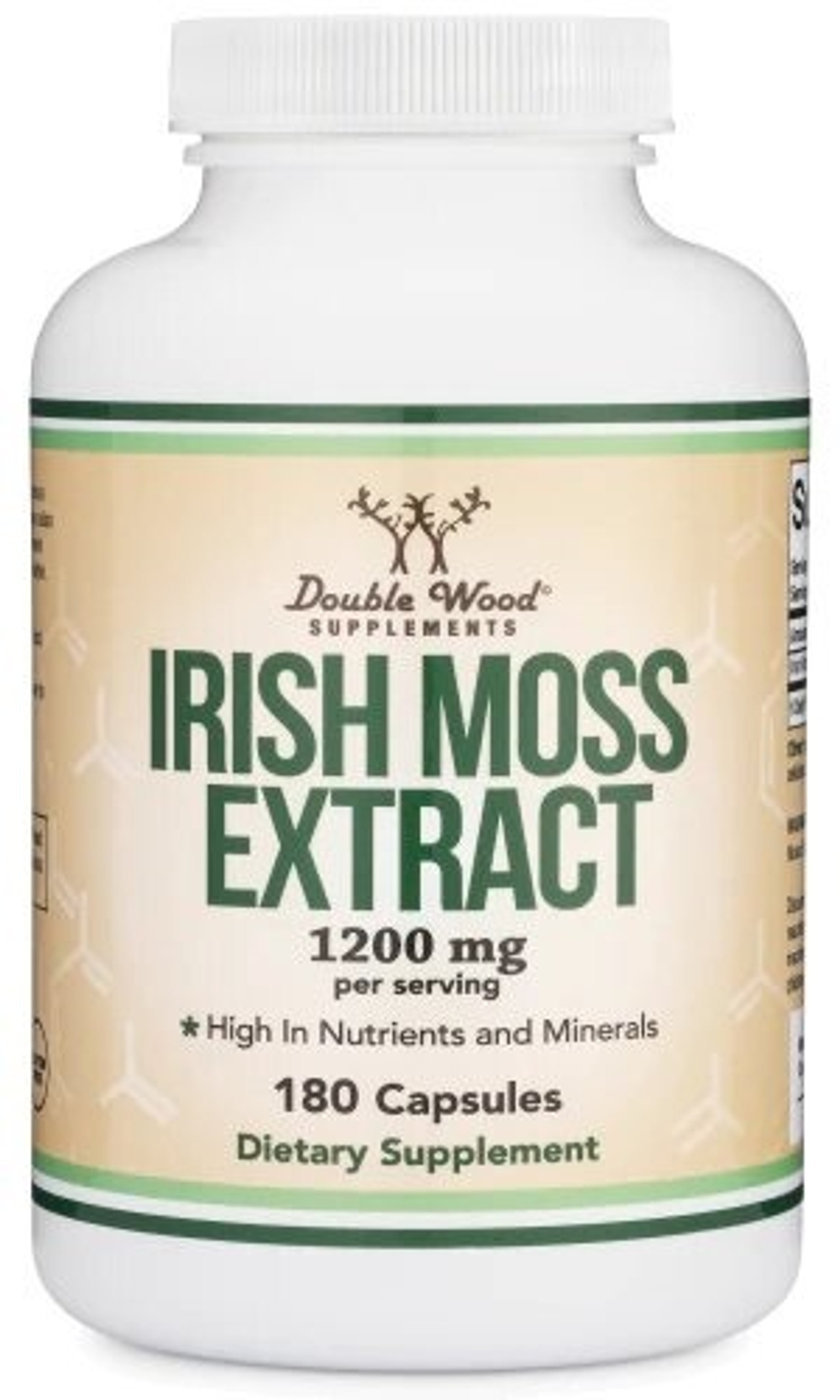 Double Wood Supplements - Irish Moss Extract - 180 x 600 mg capsules