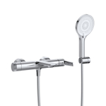 Смеситель для ванны и душа в комплекте с ручным душем, шлангом и держателем CEZARES LUX-VD-01