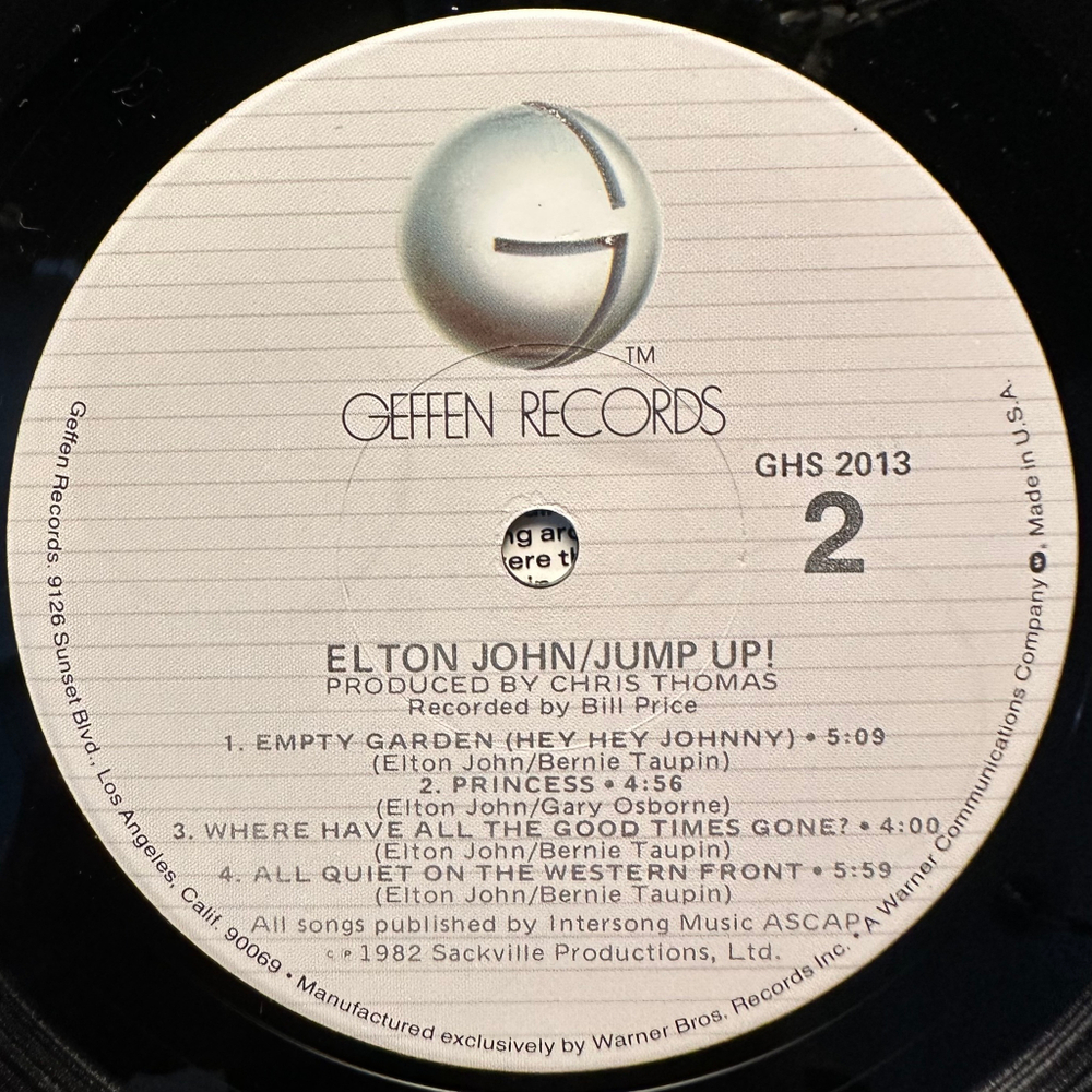 Elton John - Jump Up! (США 1982г.)