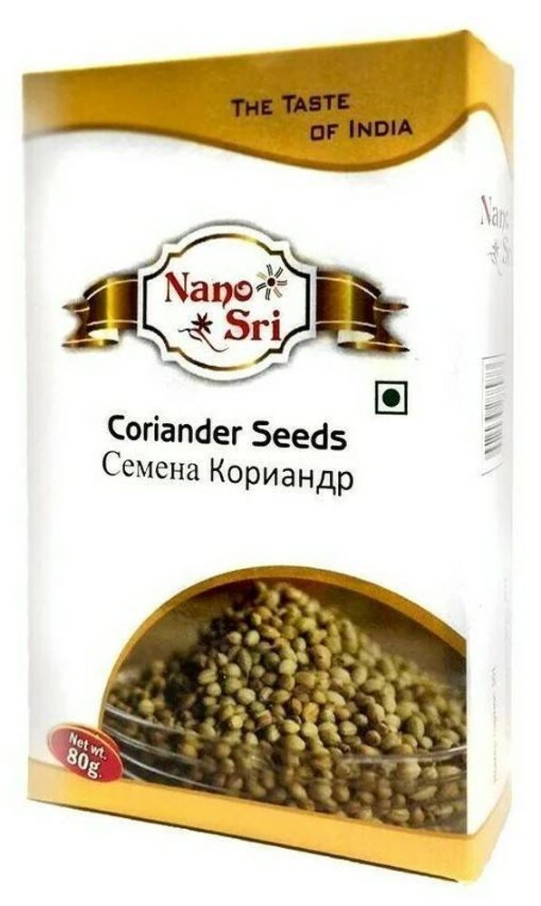 Кориандр Nano Sri Coriander Seeds 80 г