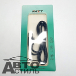 Шнур USB - micro USB  2,0Ам угловой под кожу М5 184089