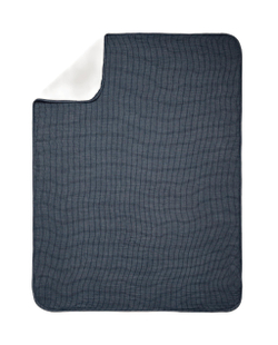 Zara Home плед детский из хлопка, синий, в клетку, 90x120 см