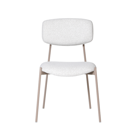 Стул Doe без подлокотников светло-бежевый бежевые ножки