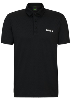Теннисное поло BOSS Paddytech Degrad_-Jacquard - black