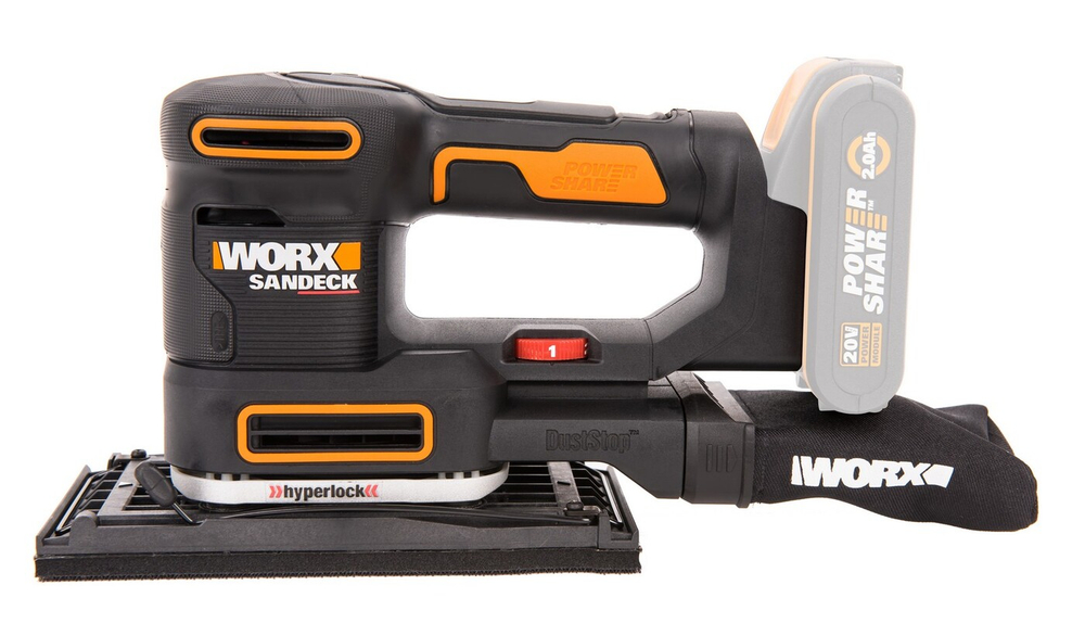 Виброшлифмашина аккумуляторная WORX WX820