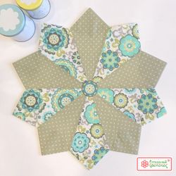 Линейка для пэчворка “Дрезденская тарелка” с углом 36°  (арт. A16-S)