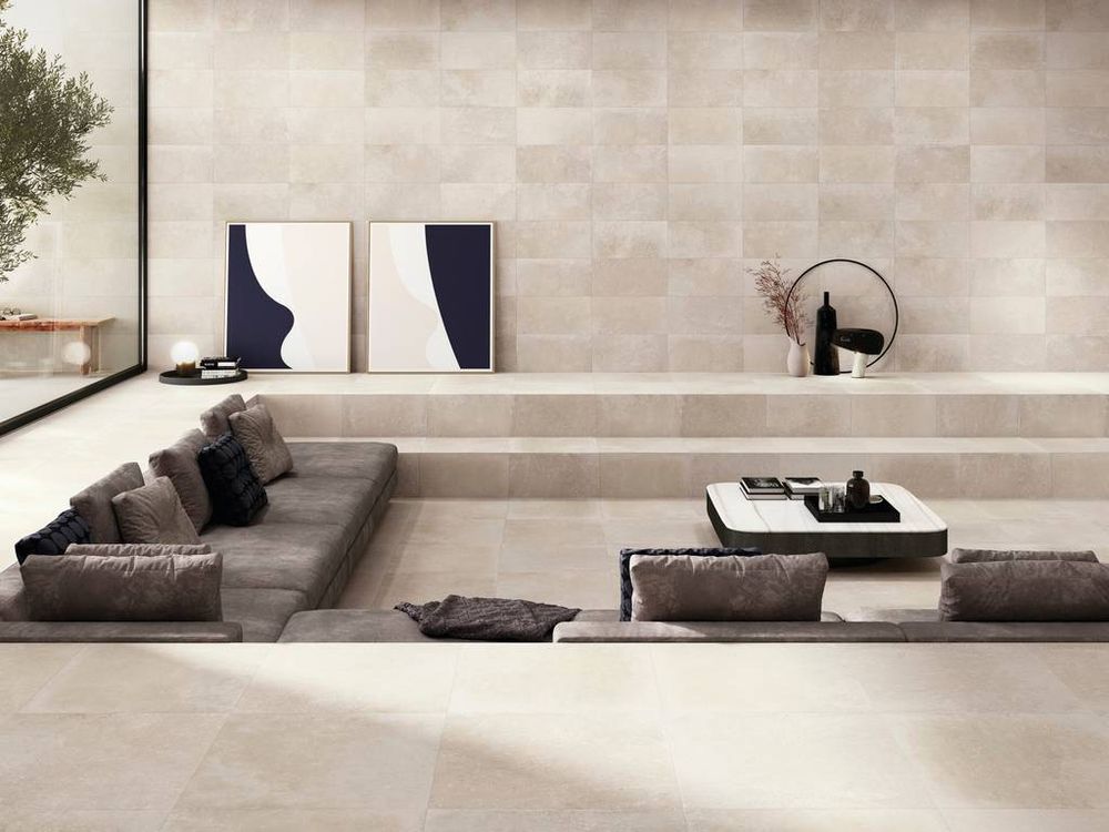 Terraslab, Midtown Cream Base C3/R11 Antislip 900х900х20мм 1шт/уп - керамогранит уличный