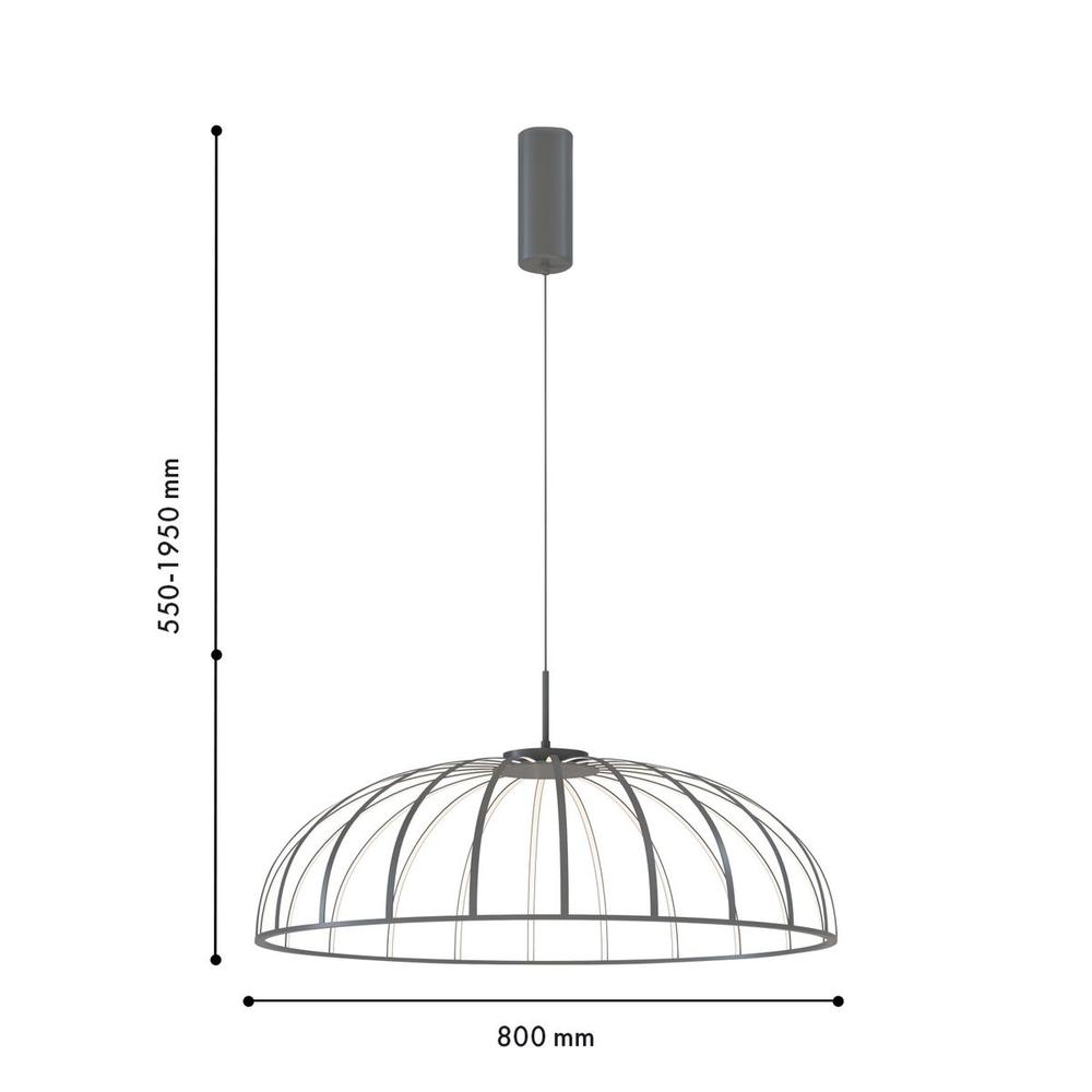 Подвесной светодиодный светильник Favourite Vertex 4285-8P