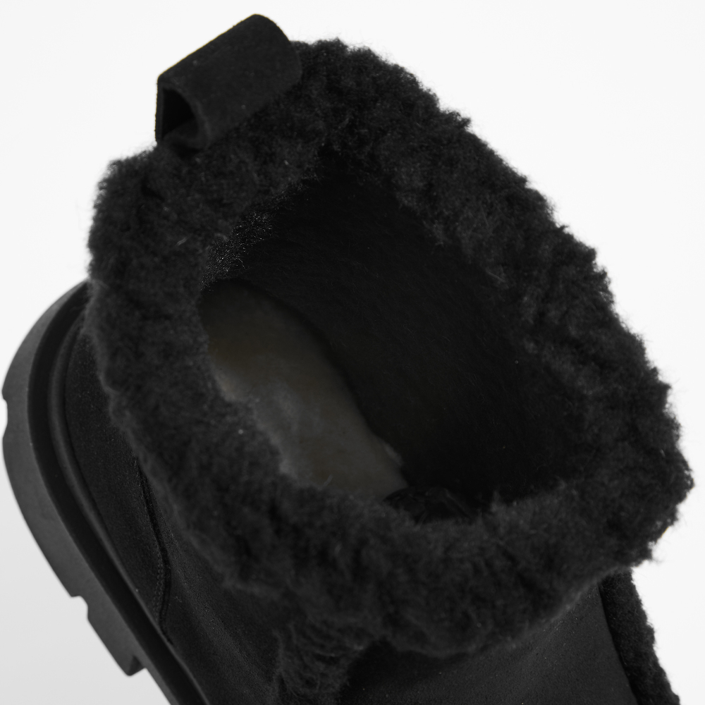 Замшевые ботинки INUIKII Biker Suede Black на меху