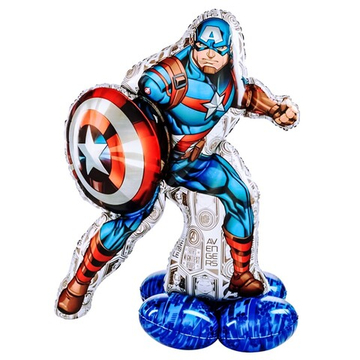 Фольгированный шар-фигура на подставке «Мститель Капитан» AIR, 150 см