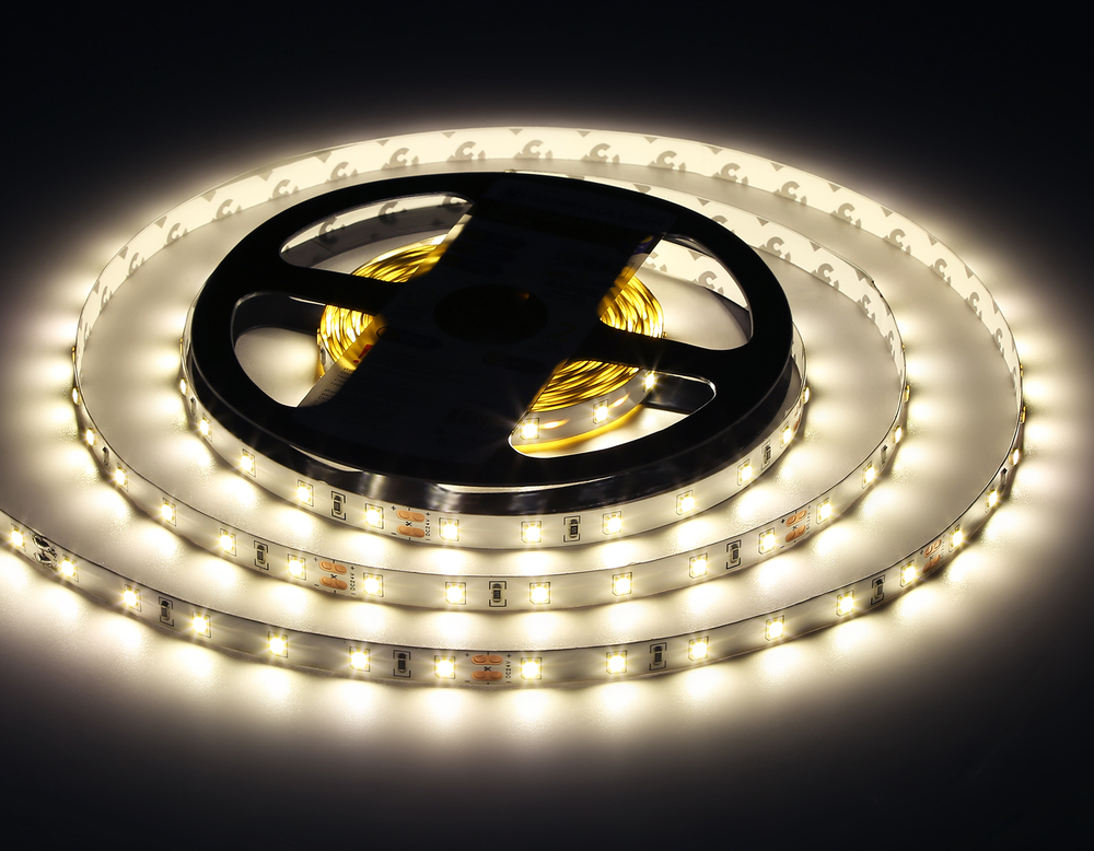 GS3002 2835 60Led/ 6W m/ 24V IP20 4500K/ 5000*8*1.2mm (2 конт.)