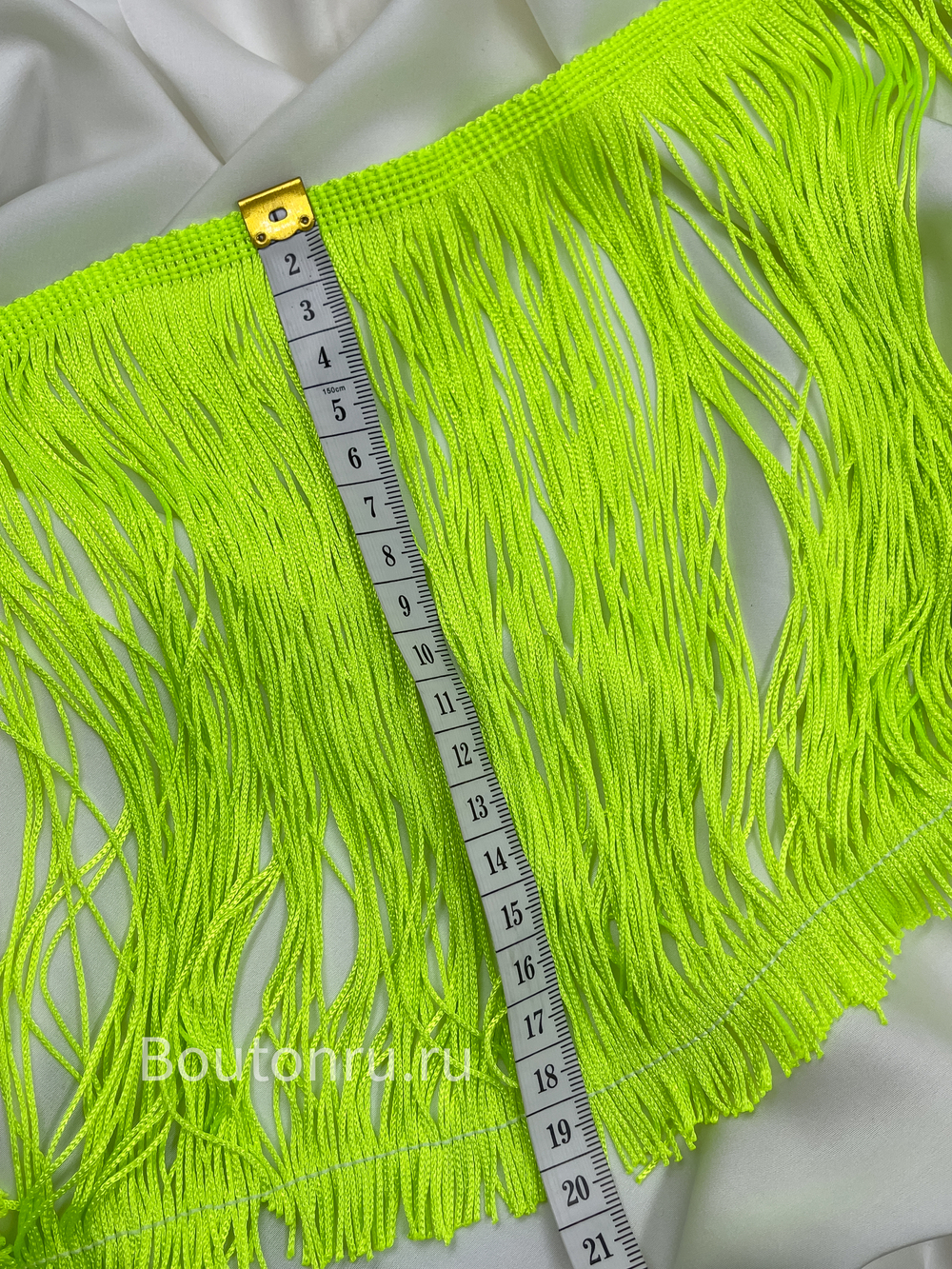 Бахрома зеленый неон 18 см