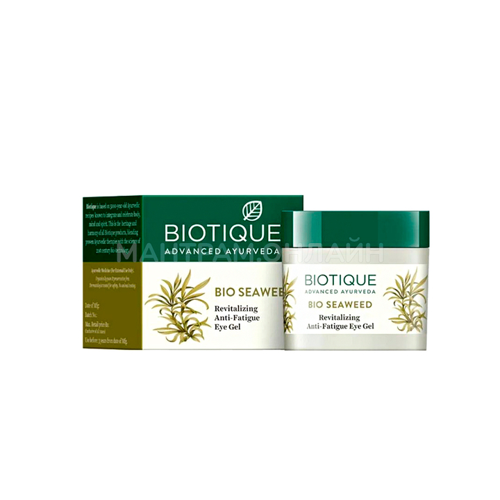 Гель для век Biotique Bio Seaweed с Морскими Водорослями от темных кругов, восстанавливающий 15 г