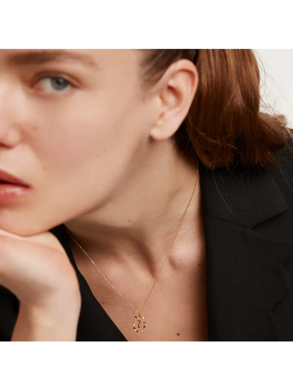 Колье женское PDPaola Буква Z серебро 925 пробы покрытое золотом 750 пробы CO01-285-U