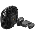 Автомобильный вентилятор Baseus Natural Wind Magnetic Rear Seat Fan - Black