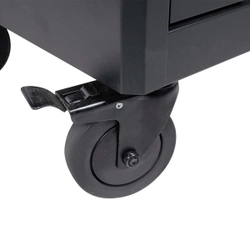 OPT-717E Тележка инструментальная, 7 полок с набором инструментов, столешница с EVA покрытием