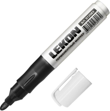 Маркер LEKON ReFreash перманентный заправляемый черный
