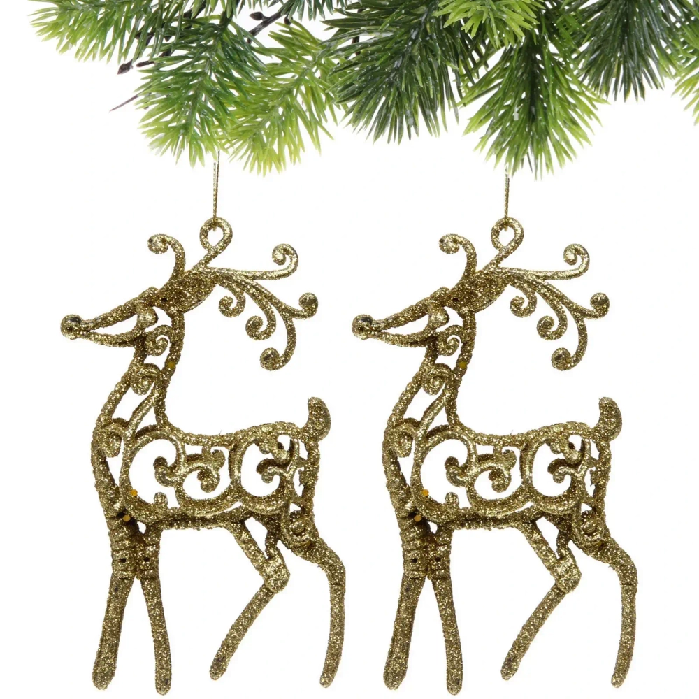 Подвеска «Волшебные рога» 10 см (набор 2 шт), золото