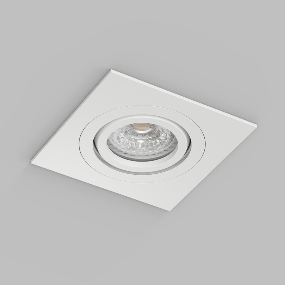 Встраиваемый влагозащищённый светильник HYDRO, IP44, до 15 Вт LED, GU10, алюминий, белый