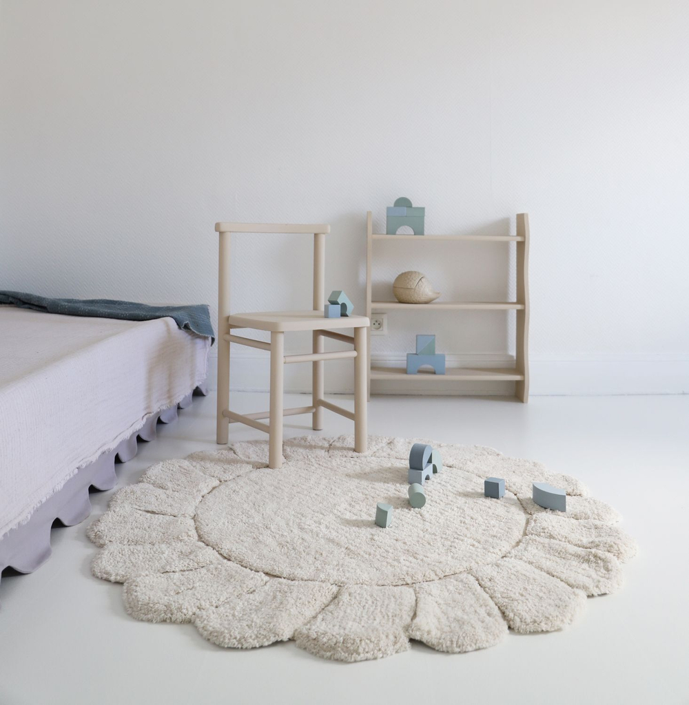 Стираемый коврик Nattiot Gabrielle (Ø110 см), хлопок, бежевый