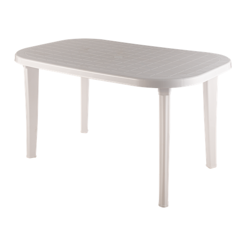 Стол пластиковый  арт.СП2-МТ001 овальный (белый)