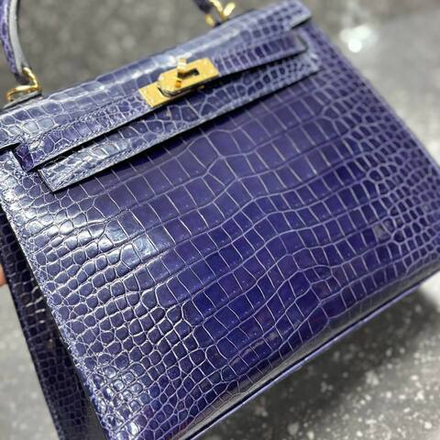 Сумка Hermes из кожи крокодила 25 см