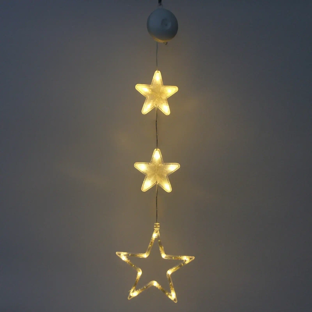 Фигура светодиодная «Звездочка» 17.5*18.5 см (батарейки 3 ААА), 1 реж, Теплый белый