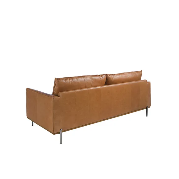 Трехместный диван Angel Cerda 5607-3P, коричневая кожа