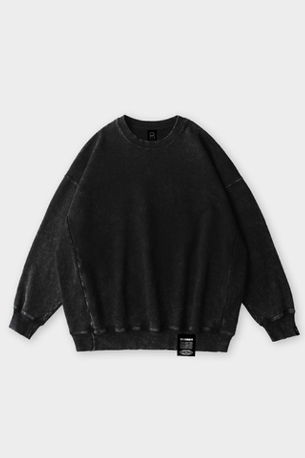 Толстовка SHMOT "BLANK" GARMENT DYE Черный