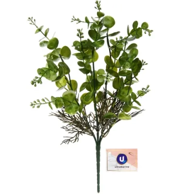 Искусственные цветы «Волшебство трав» 35см Эвкалипт темно-зеленый