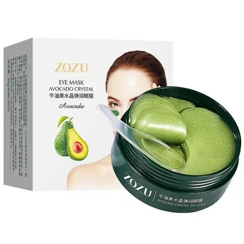 Гидрогелевые патчи для глаз с экстрактом авокадо Zozu Avocado Crystal Eye Mask, 60шт (80г)