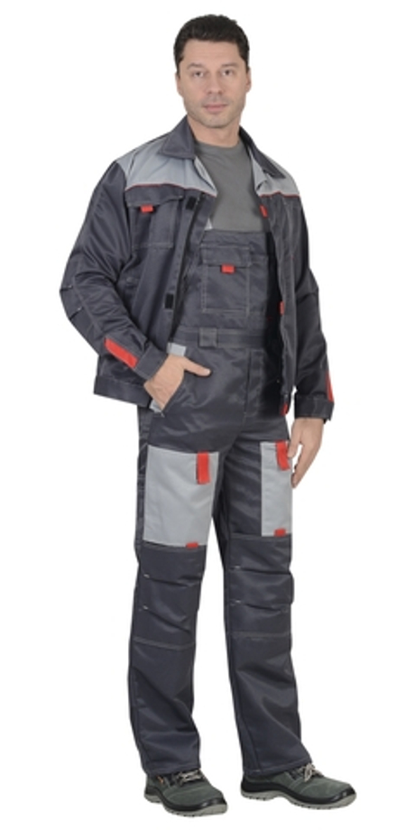 Костюм "СИРИУС-ФАВОРИТ" куртка, п/к т.серый со св.серым