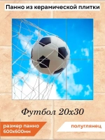 Панно из керамической плитки Футбол 20х30
