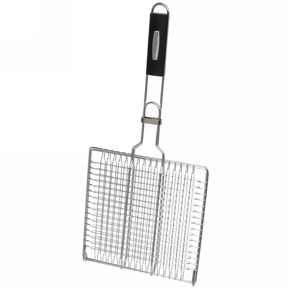 Решетка-гриль 25*25 см BBQ Premium (длина с ручкой 55 см)