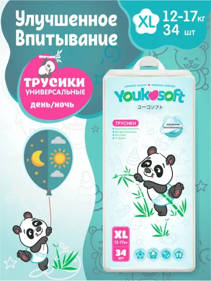 Трусики Youkosoft Premium XL 34 шт.