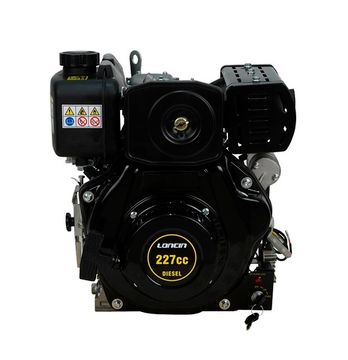 Двигатель дизельный "LONCIN" LCD230FD D20 5А (5 л.с., эл стартер, катушка 5 А)