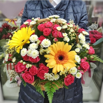 Авторская композиция с герберами