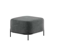 Джайв Диван одноместный без спинки JVE-3 Velutto 75/Металл Черный 670*720*480